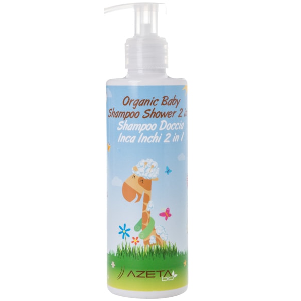 Naturalny plyn do mycia ciała i szampon 2 w 1 dla dzieci Azeta Bio